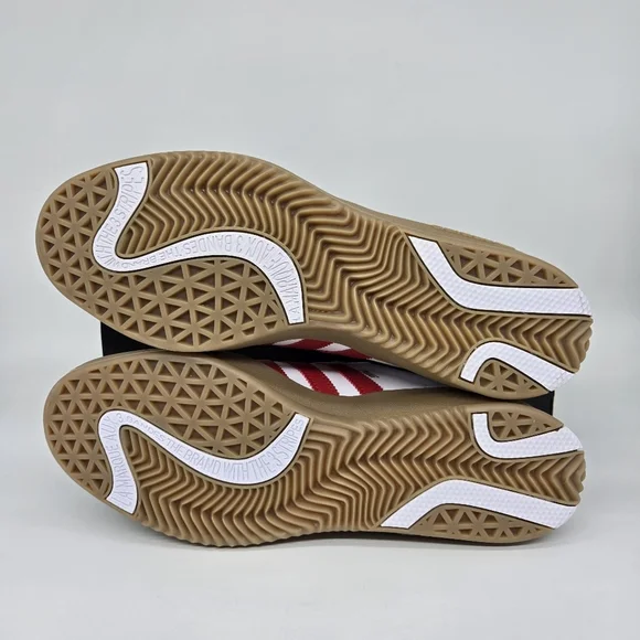 adidas Puig Samba 'White Better Scarlet Gum' Men's Skateboarding Shoes Size 11 - Picture 7 of 8